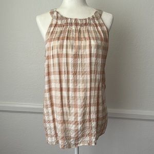 Jane and Delancey Gingham Plaid Tank Top